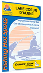 Lake Coeur D Alene Fishing Map by Fishing Hot Spots