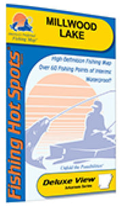 Millwood Lake Fishing Map by Fishing Hot Spots