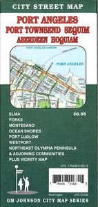 Port Angeles, Port Townsend, Sequim, Aberdeen and Hoquiam, Washington City Street Map by GM Johnson