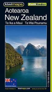New Zealand/Aotearoa, Pathfinder Map by Kiwi Maps
