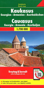 Kaukasus : Georgien : Armenien : Aserbaidschan : Autokarte : 1:700 000 = Caucasus : Georgia : Armenia : Azerbaijan : Road map : 1:700 000 = Caucase : G‚orgie : Arm‚nie : Azerba‹djan : Carte routiŠre : 1:700 000 = Caucaso : Georgia : Armenia : Azerbai