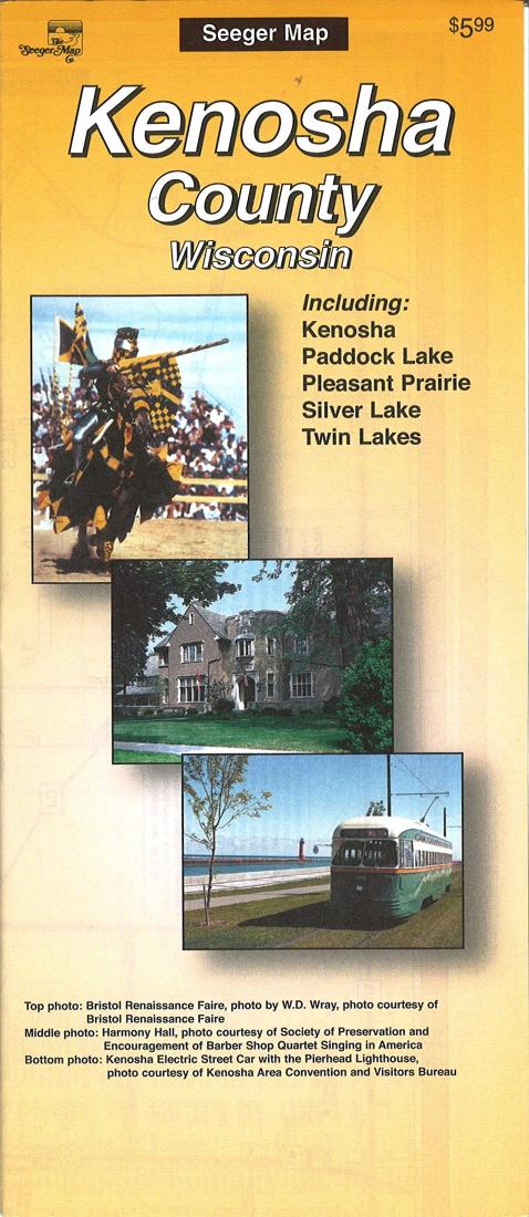 Cover of Kenosha County, Wisconsin by The Seeger Map Company Inc.