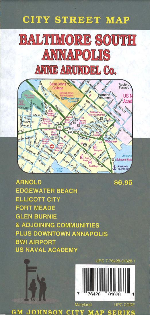 Cover of Baltimore South, Annapolis, and Anne Arundel County, Maryland by GM Johnson
