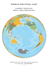 Cover of World Political Hexagons by Oxford Cartographers 