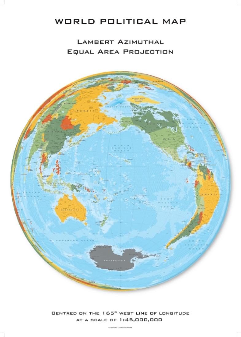 Cover of World Political Hexagons by Oxford Cartographers 