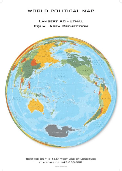 Cover of World Political Hexagons by Oxford Cartographers 