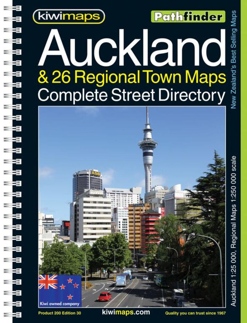 Cover of Auckland + 26 Towns, New Zealand Atlas 