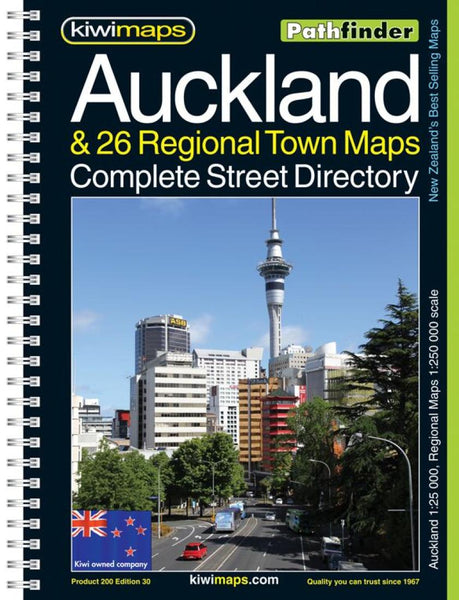 Cover of Auckland + 26 Towns, New Zealand Atlas 