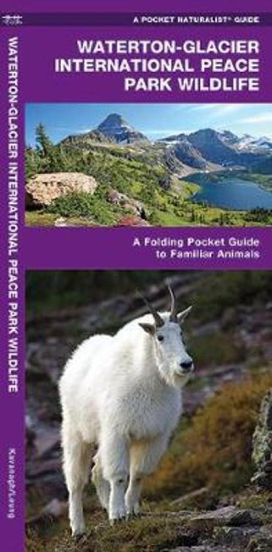 Cover of Waterton-Glacier-International-Peace-Park-Wildlife-A-Folding-Pocket-Guide-to-Familiar-Animals-