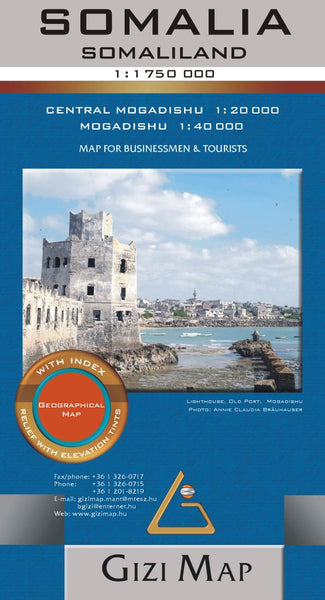 Cover of Somalia Geographical Map by GiziMap