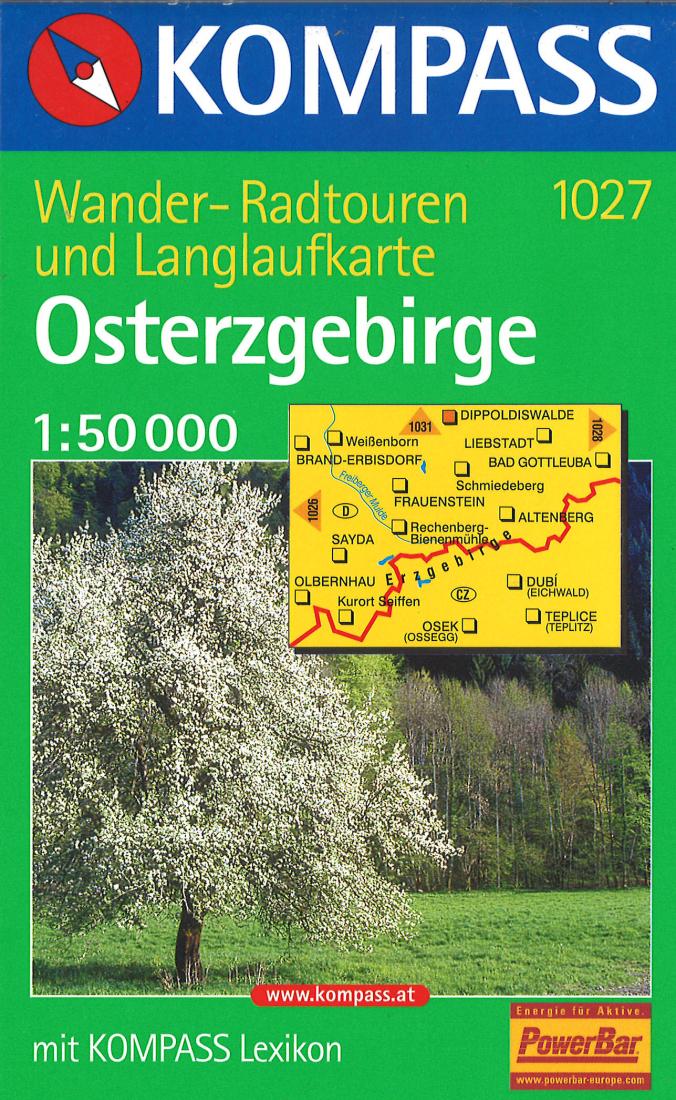Cover of Eastern Ore Mountains Hiking Map By Kompass