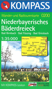 Niederbayerisches Baderdreieck Hiking Map By Kompass
