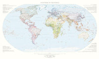 Cover of Countries of the World Political Wall Map by Raven Maps 