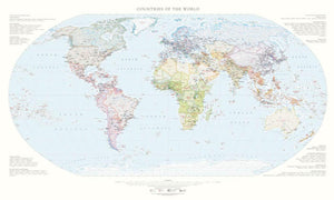 Countries of the World, Political Wall Map by Raven Maps