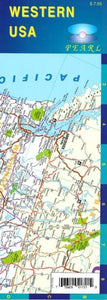 United States, Western, Pearl Map, laminated by Global Graphics