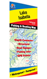 Lake Isabella Fishing Map by Fishing Hot Spots