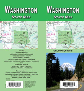 Washington State Map by GM Johnson