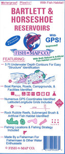 Bartlett/Horseshoe Fishing Map by Fish-n-Map Company