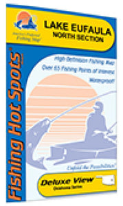 Lake Eufaula North Fishing Map (North of Hwy 9 bridge) by Fishing Hot Spots