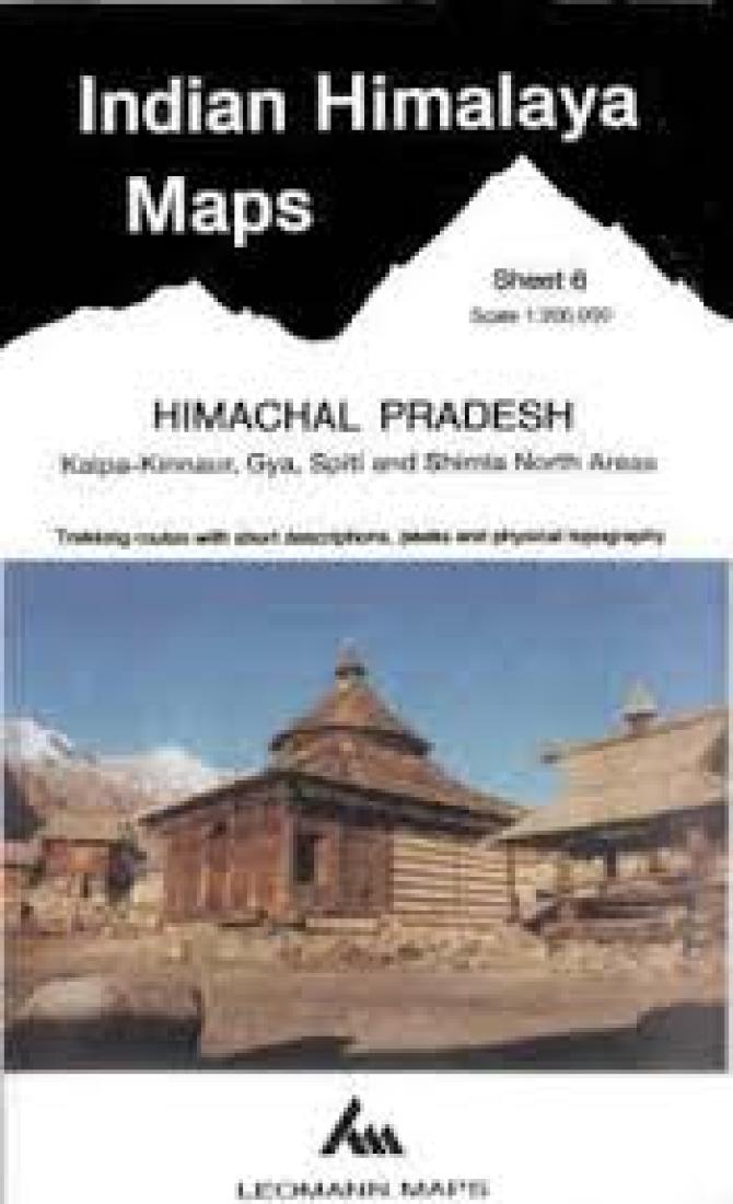 Cover of Indian Himalaya, Himachal Pradesh sheet 6 - Kalpa-Kinnaur, Spiti, Simia by West Col Productions