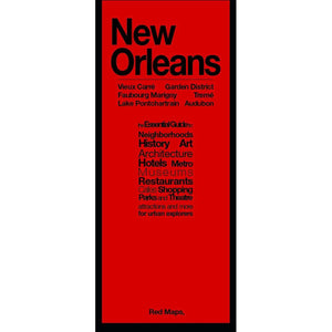 New Orleans, LA: French Quarter, Downtown, Garden District, City Park, Audubon, Uptown, Marigny by Red Maps