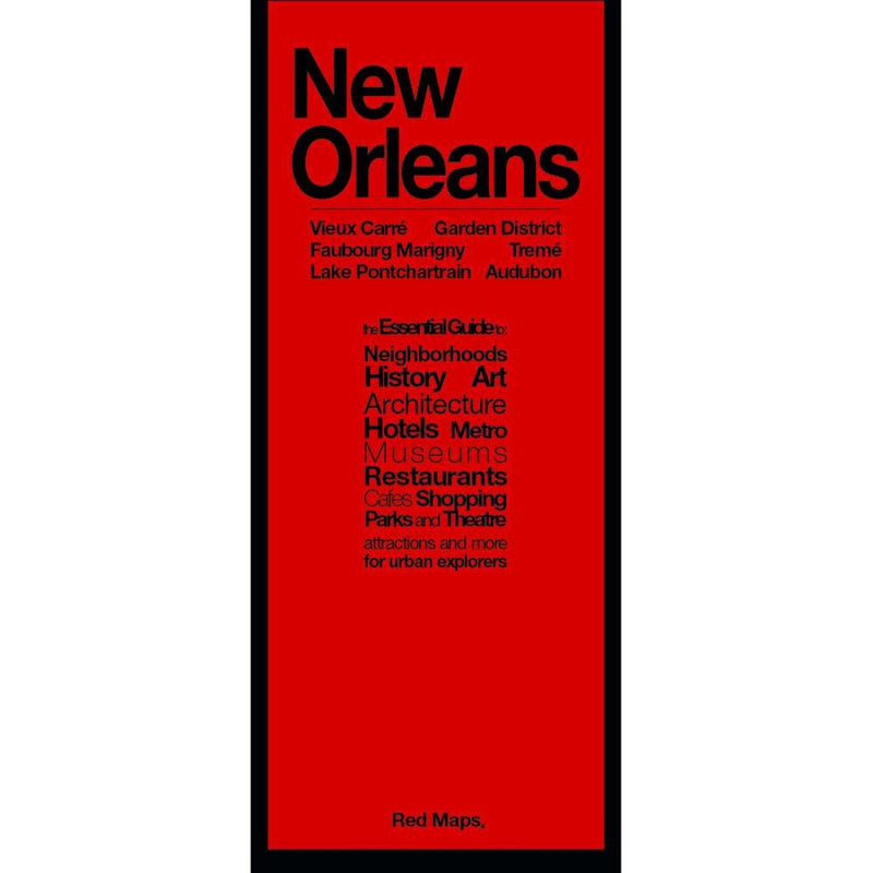 Cover of New Orleans, LA: French Quarter, Downtown, Garden District, City Park, Audubon, Uptown, Marigny by Red Maps