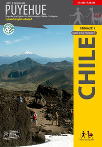 Puyehue Travel & Trekking Map by Trekking Chile