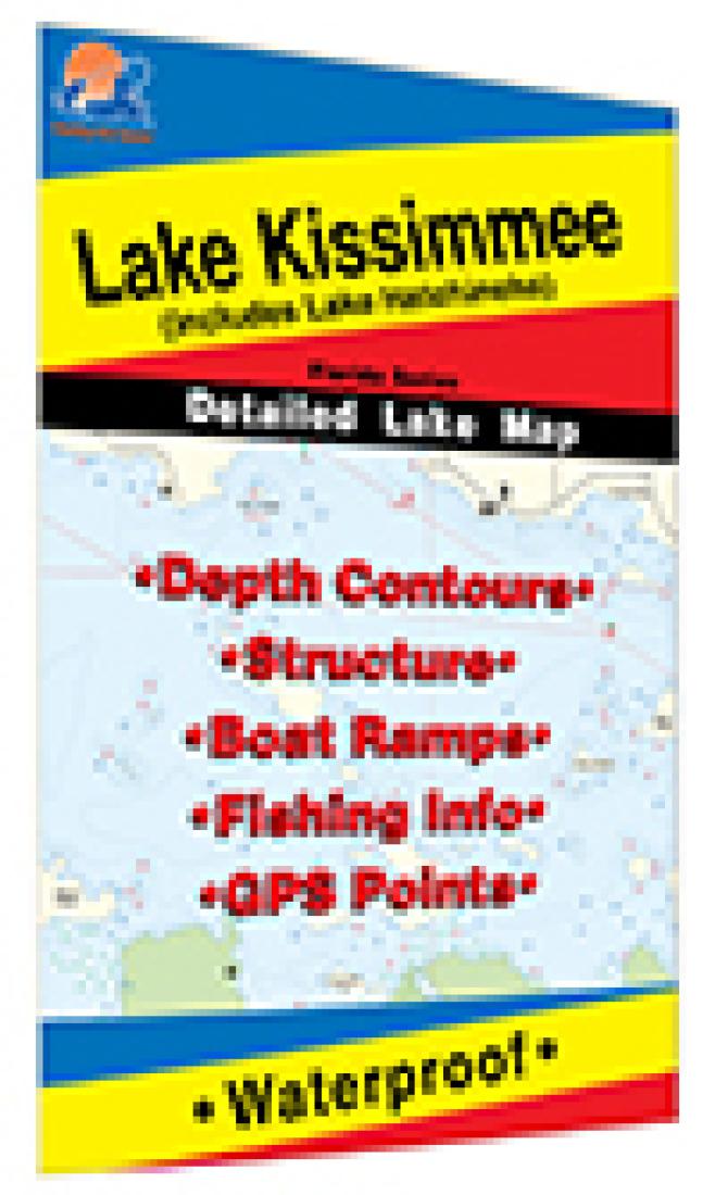 Cover of Lake Kissimmee Fishing Map by Fishing Hot Spots