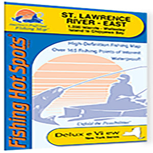 St Lawrence River - East (1000 Islands-Wellesley Is to Chippewa Bay) Fishing Map by Fishing Hot Spots
