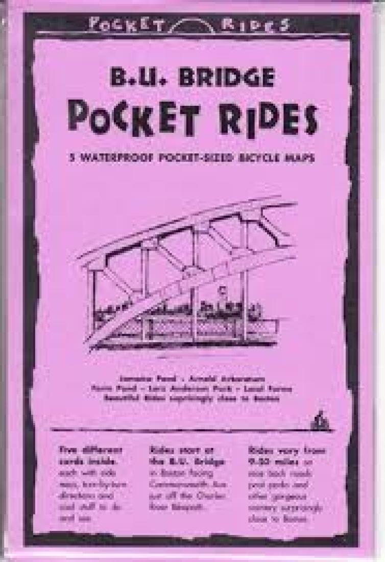Cover of B.U. Bridge, Massachusetts, Lam Bike Map Cards 