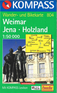 Weimar-Jena-Holzland Hiking Map By Kompass
