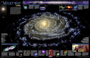 The Milky Way Wall Map by National Geographic Maps