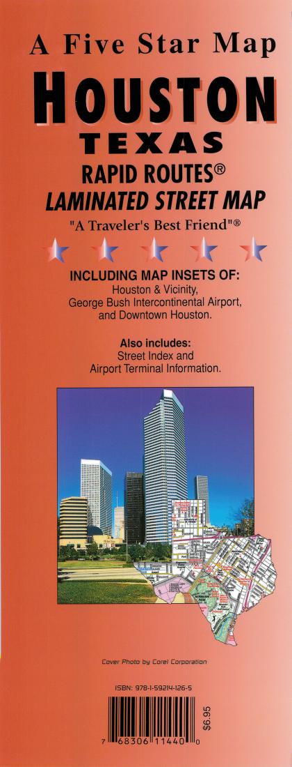 Cover of Houston, Texas Rapid Routes by Five Star Maps, Inc.