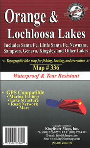 Orange/Lochloosa Lake Map by Kingfisher Maps, Inc.