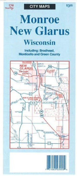 Cover of Monroe-New Glarus, Wisconsin by The Seeger Map Company Inc.