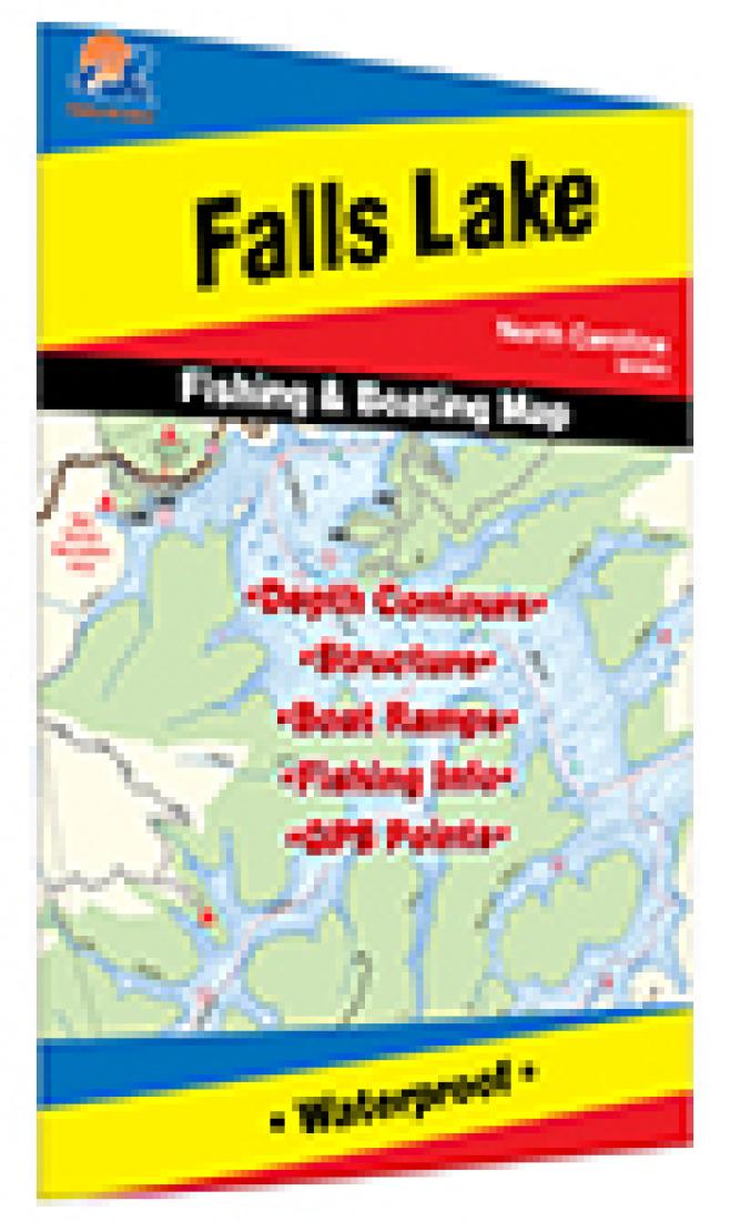 Cover of Falls Lake Fishing Map by Fishing Hot Spots
