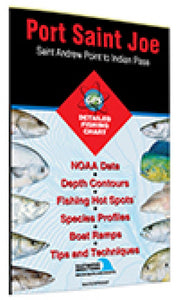Port Saint Joe - St Andrew Pass to Indian Pass Fishing Map by Fishing Hot Spots