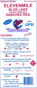 Elevenmile, Adobe Creek, Sanchez Fishing Map by Fish-n-Map Company