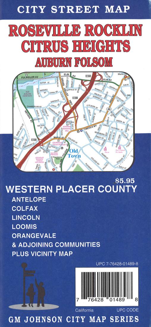 Cover of Roseville, Rocklin, Citrus Heights, Auburn and Folsom, California by GM Johnson