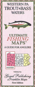 Western PA Trout and Bass Map by Franklin Maps