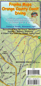 California Map, Orange County Dive by Frankos Maps Ltd.
