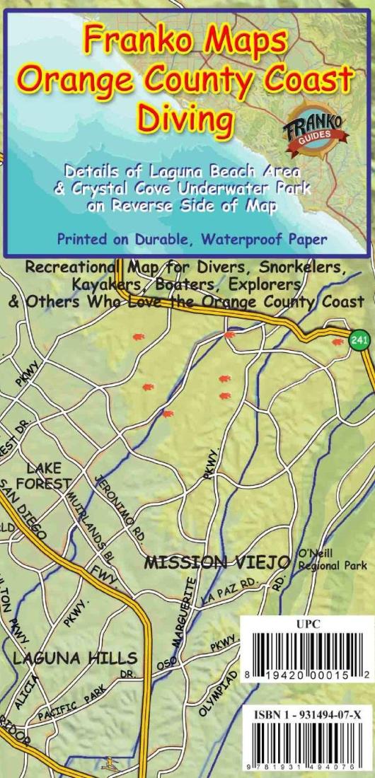 Cover of California Map, Orange County Dive