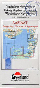 Hiking Map Northern Greenland : Aasiaat, Saqqarliup, Naternaq & Appannguit by Greenland Tourism