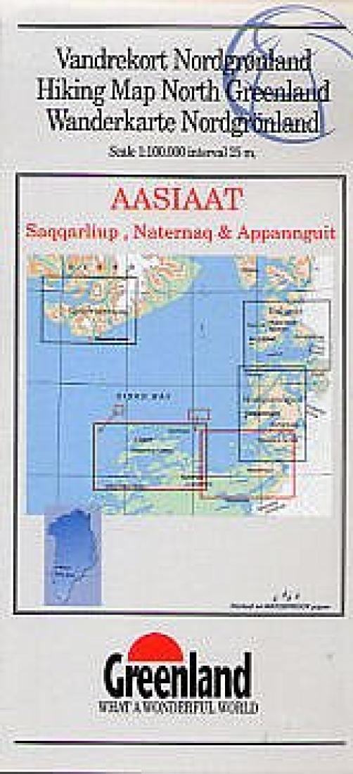 Cover of Hiking Map Northern Greenland : Aasiaat, Saqqarliup, Naternaq & Appannguit by Greenland Tourism