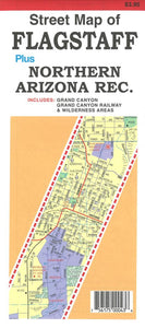 Street Map of Flagstaff and Northern Arizona Recreation areas by North Star Mapping