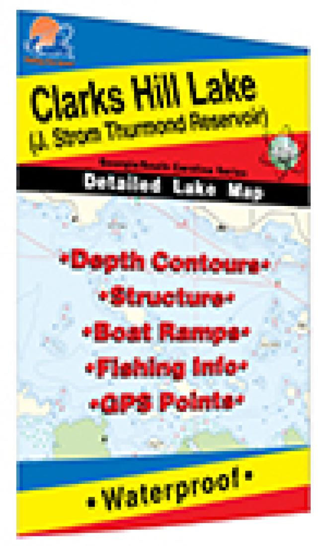 Cover of Clarks Hill Lake Fishing Map by Fishing Hot Spots