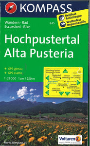 Hochpusteral Alta Pusteria Hiking Map By Kompass