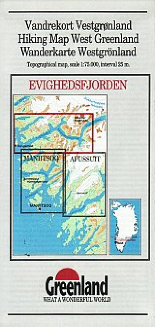 Cover of Evighedsfjorden Hiking Map by Greenland Tourism