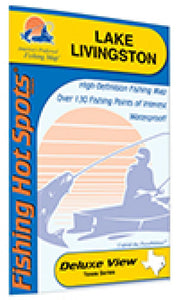 Lake Livingston Fishing Map by Fishing Hot Spots