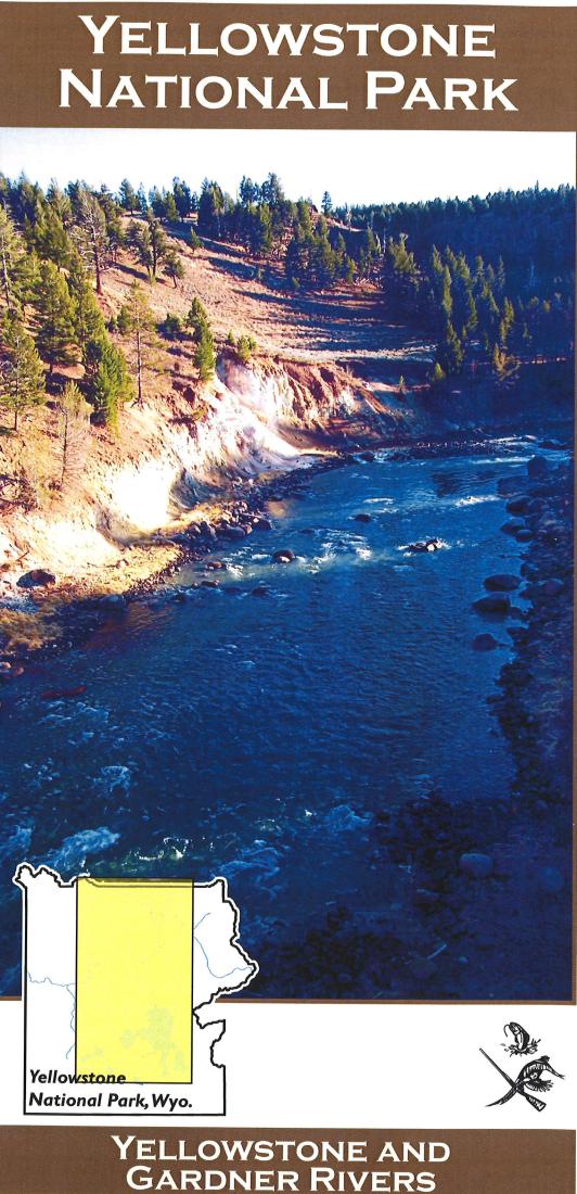 Cover of Yellowstone National Park Fishing Map by Wilderness Adventures Press